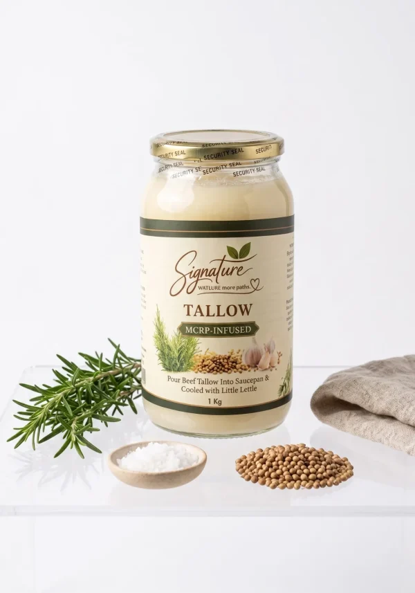 Signature Garlic Infused Tallow 1 Kg,.