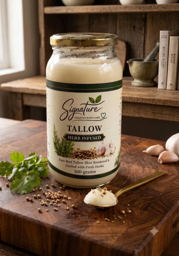 Signature Garlic Infused Tallow 500 Grams