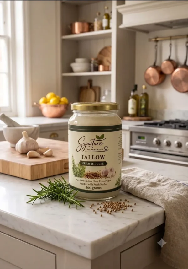 Signature Garlic Infused Tallow 500 Grams