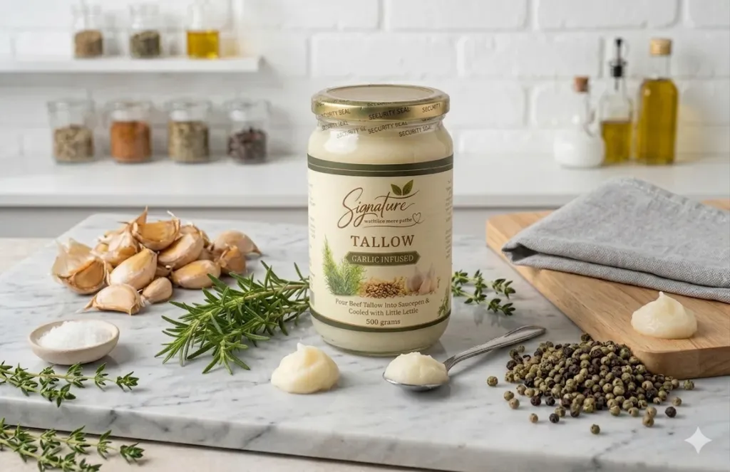 Signature Garlic Infused Tallow 500 Grams